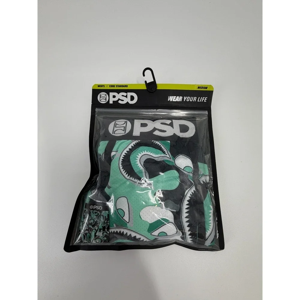 PSD Warface‎ Aqua Shark Men's Size M Medium 32-34 Underwear Boxer Briefs New